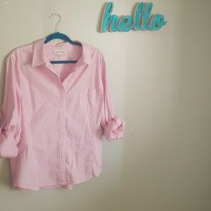 Plus size button up top